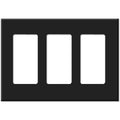 Leviton Decora Plus Screwless Snap-On Wallplate, 3-Gang