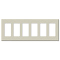 Leviton Decora Plus Screwless Snap-On Wallplate, 6-Gang
