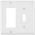 Leviton Combination Wallplate (1 Decora & 1 Toggle)