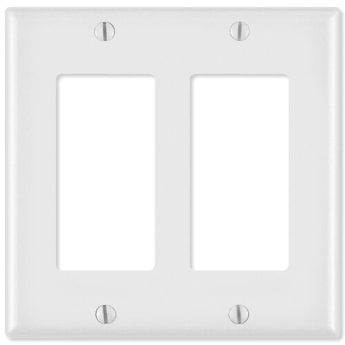 Leviton Decora Wallplate, 2-Gang