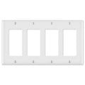 Leviton Decora Wallplate, 4-Gang