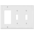 Leviton Combination Wallplate (1 Decora & 2 Toggle)