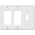 Leviton Combination Wallplate (2 Decora & 1 Toggle)