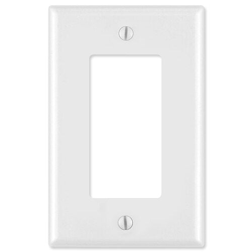 Leviton Decora Wallplate, 1-Gang, Midway Size