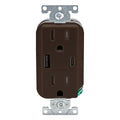 Leviton Decora® 15A Tamper-Resistant Duplex Outlet with 27W USB-A & USB-C Ports