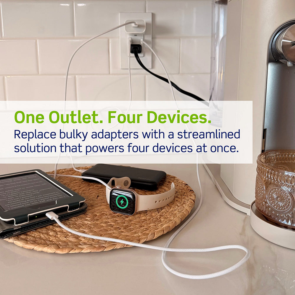 Leviton Decora® 15A Tamper-Resistant Duplex Outlet with 27W USB-A & USB-C Ports