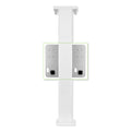 Leviton EV Side by Side Dual Mount Pedestal, Mounting Template