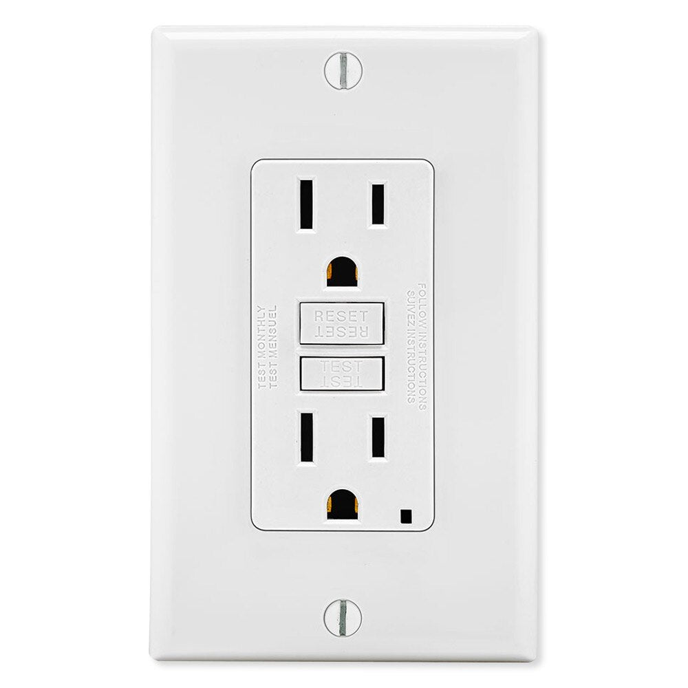Leviton SmartlockPro Slim GFCI Receptacle, 15A