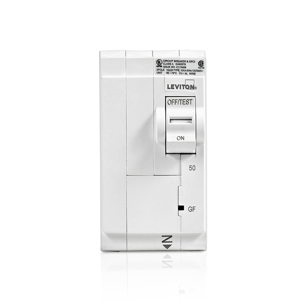 Leviton GFCI Branch Circuit Breaker, 2-Pole