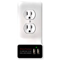 Data-Tronix USB Charging Wall Plate for AC Outlets, 15A