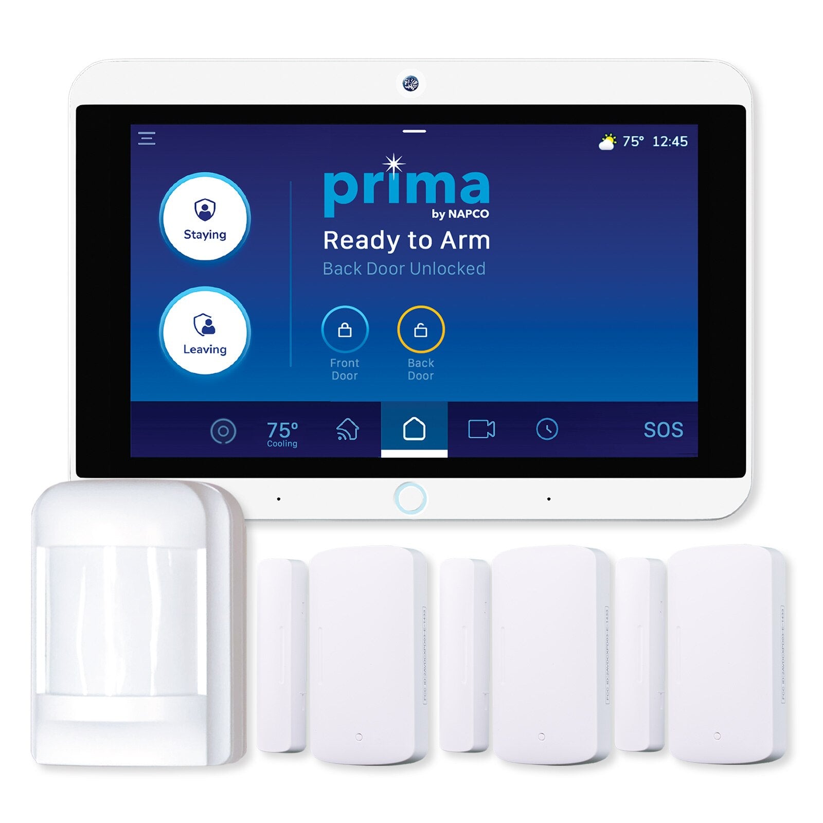 Napco Prima System in a Box: AT&T Network, 3 Windows/Doors & Motion
