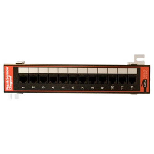 On-Q/Legrand 12-Port Cat5e Wall-Mount Patch Panel with 89D Bracket