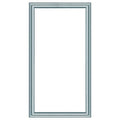 On-Q/Legrand Custom Door, Brushed Aluminum Frame, Clear Insert