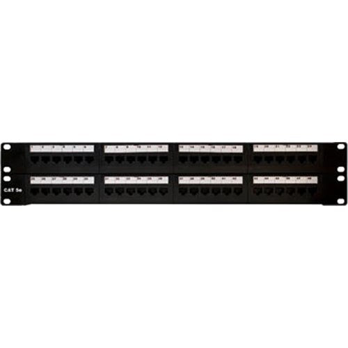On-Q/Legrand 48-Port Cat5e Rack-Mount Patch Panel