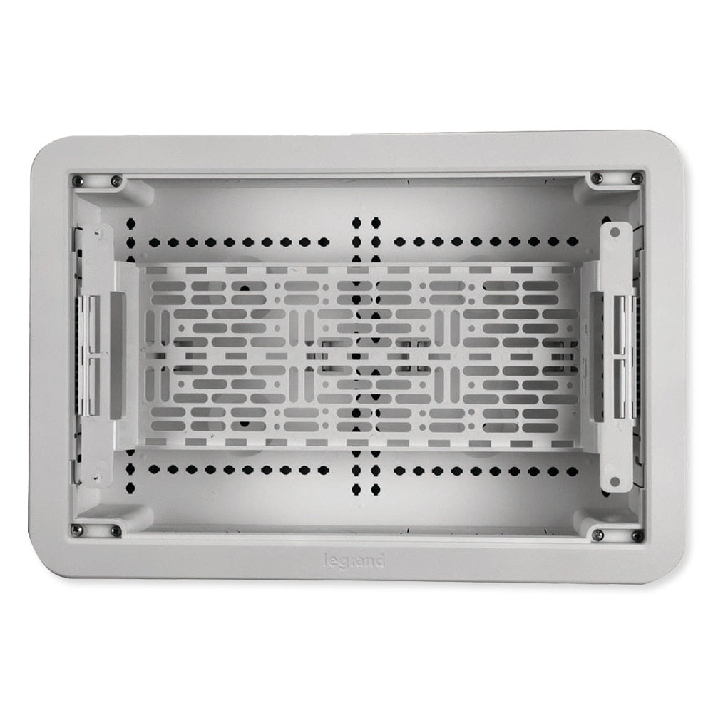 On-Q/Legrand Dual-Purpose In-Wall Enclosure with 5-in Mounting Plate, 9 In., White