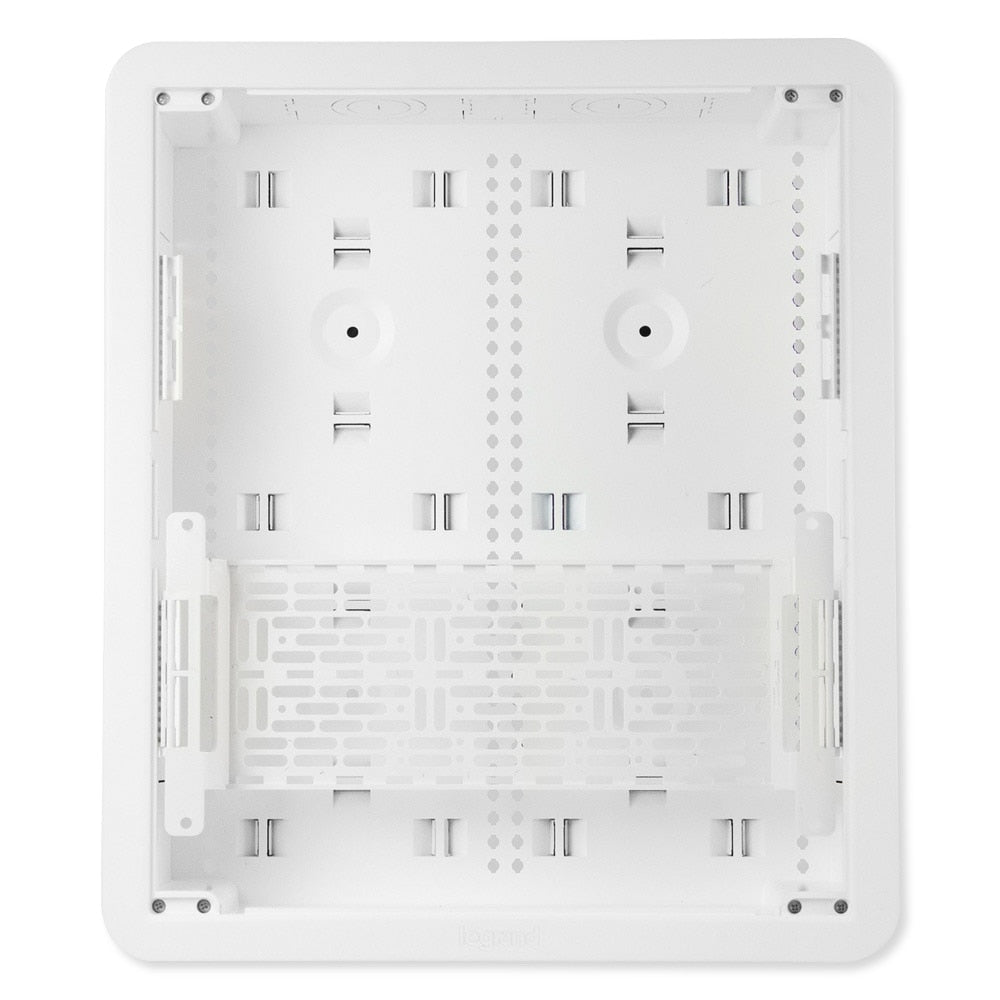 On-Q/Legrand Dual-Purpose In-Wall Enclosure with 5-in Mounting Plate, 17 In., White