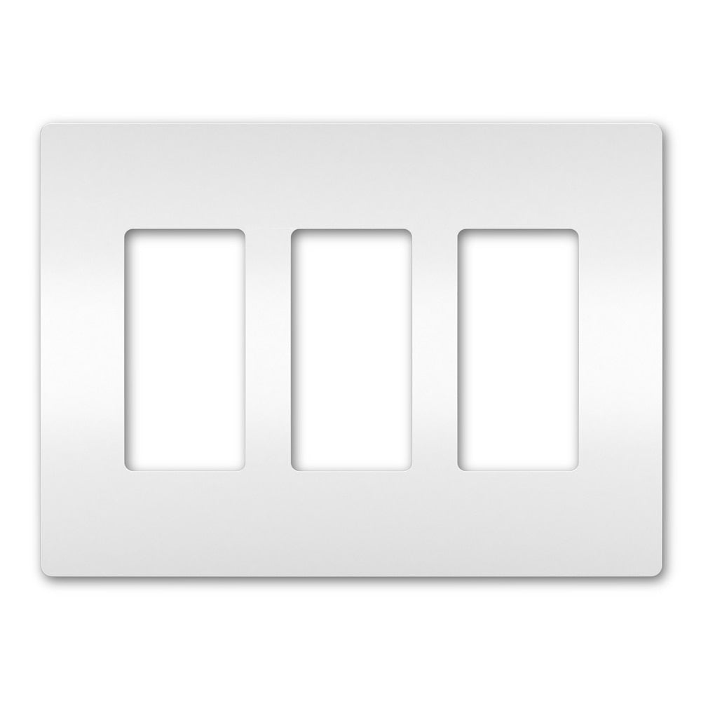 On-Q/Legrand Radiant Screwless Wallplate, 3-Gang