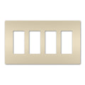 On-Q/Legrand Radiant Screwless Wallplate, 4-Gang