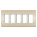 On-Q/Legrand Radiant Screwless Wallplate, 5-Gang