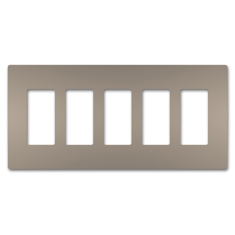 On-Q/Legrand Radiant Screwless Wallplate, 5-Gang