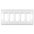On-Q/Legrand Radiant Screwless Wallplate, 5-Gang