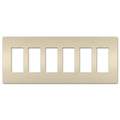 On-Q/Legrand Radiant Screwless Wallplate, 6-Gang