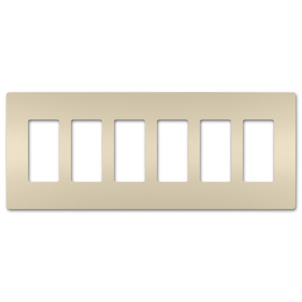 On-Q/Legrand Radiant Screwless Wallplate, 6-Gang