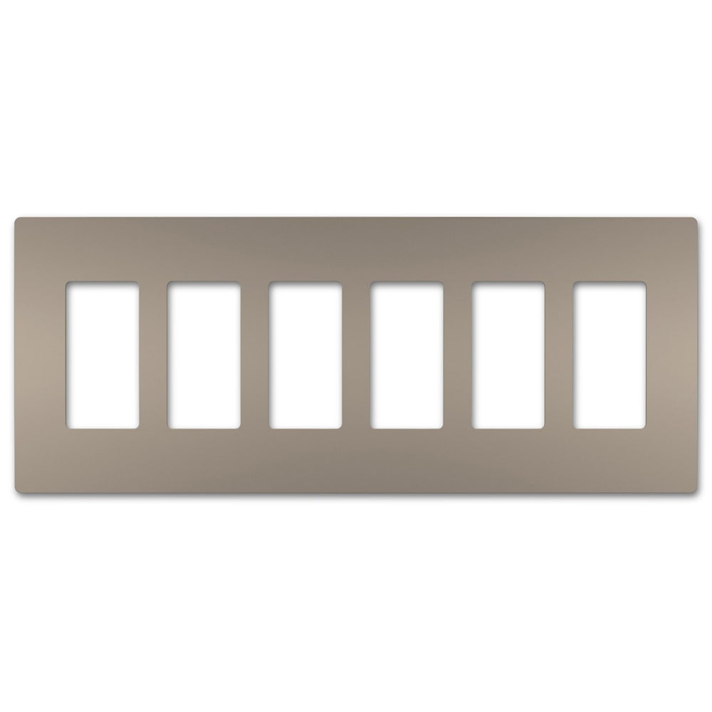 On-Q/Legrand Radiant Screwless Wallplate, 6-Gang