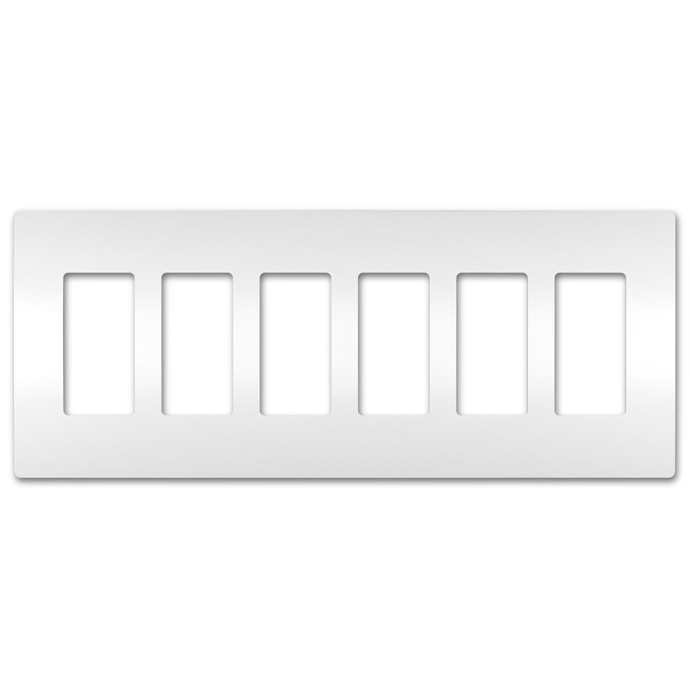 On-Q/Legrand Radiant Screwless Wallplate, 6-Gang