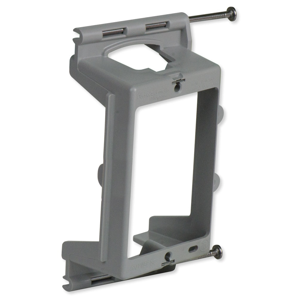 On-Q/Legrand 1-Gang Low-Voltage Nail-On Bracket with Quick/Click