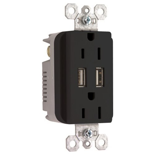 TradeMaster USB Charger & Tamper-Resistant Receptacle