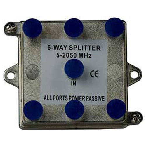 On-Q/Legrand 6-Way Vertical Coax Splitter, 2 GHz