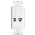On-Q/Legrand Pre-Configured Strap (Phone, Data & Blank)