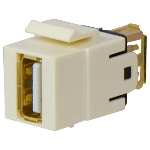 On-Q/Legrand USB 2.0 A/A Coupler Keystone Snap-In Connector