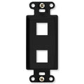 On-Q/Legrand Keystone Decorator Strap, 2-Port