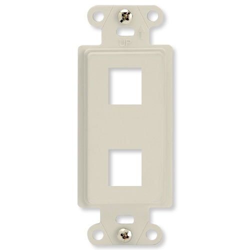 On-Q/Legrand Keystone Decorator Strap, 2-Port