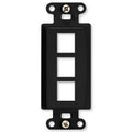On-Q/Legrand Keystone Decorator Strap, 3-Port