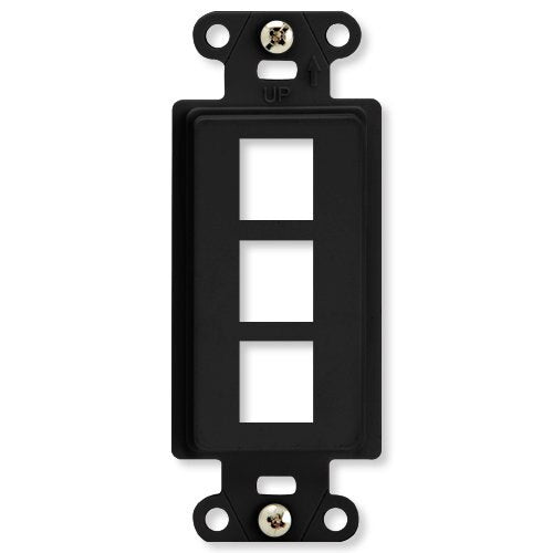 On-Q/Legrand Keystone Decorator Strap, 3-Port