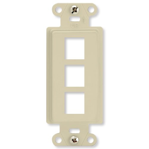 On-Q/Legrand Keystone Decorator Strap, 3-Port