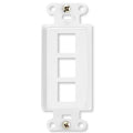 On-Q/Legrand Keystone Decorator Strap, 3-Port