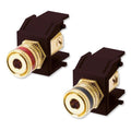On-Q/Legrand Binding Post (Pair) Keystone Snap-In Connector