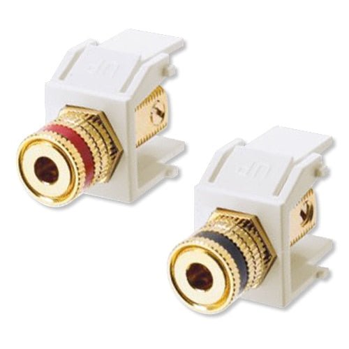On-Q/Legrand Binding Post (Pair) Keystone Snap-In Connector