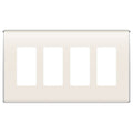 On-Q/Legrand Studio Design Wallplate, 4-Gang