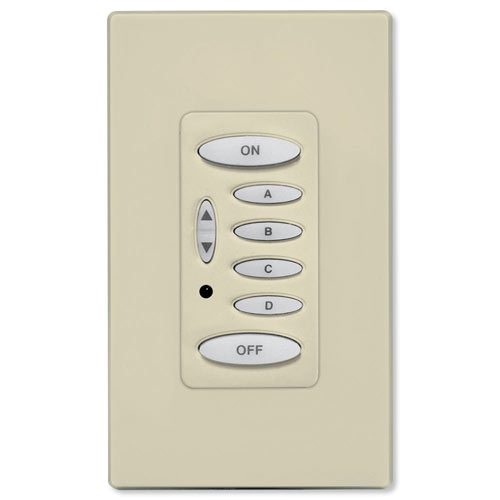 PCS PulseWorx UPB Dimmer Wall Switch, 6 Button