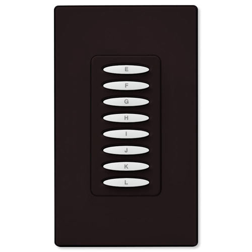 PCS PulseWorx UPB Dimmer Wall Switch, 8 Button