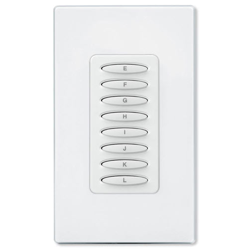 PCS PulseWorx UPB Dimmer Wall Switch, 8 Button