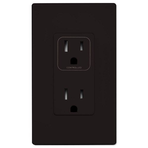 PCS SimpleWorx Split Duplex Wall Receptacle, Brown (OPEN BOX)