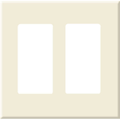 PCS Screwless Decorator Wallplate, 2-Gang