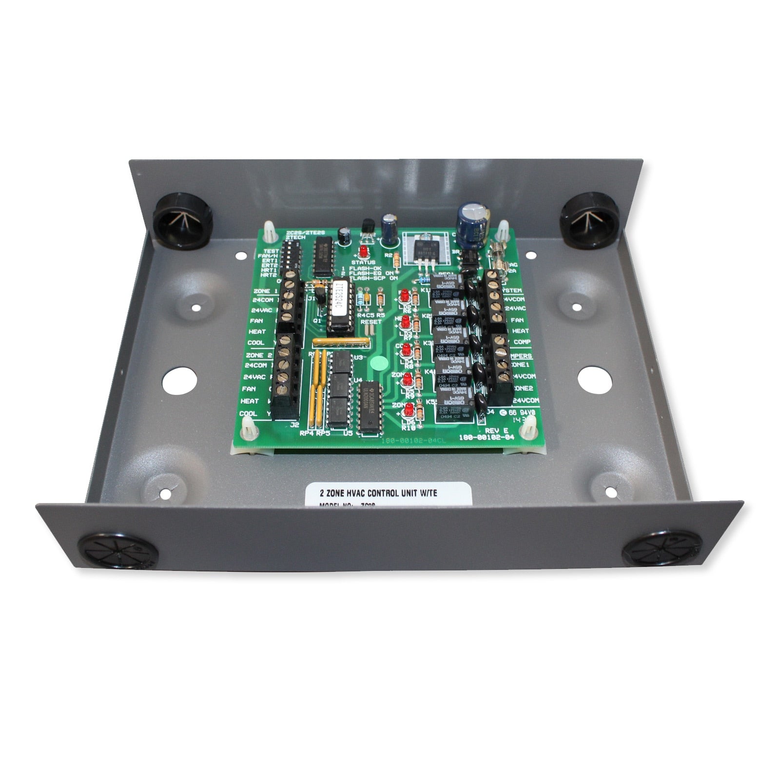 ZTECH 2 Zones HVAC Controller (for Standard Gas/Electric Systems)