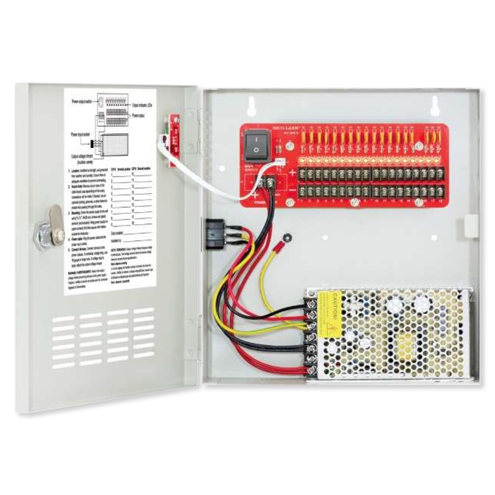 Seco-Larm Enforcer 12VDC Switching CCTV Power Supply, 5A to 20A